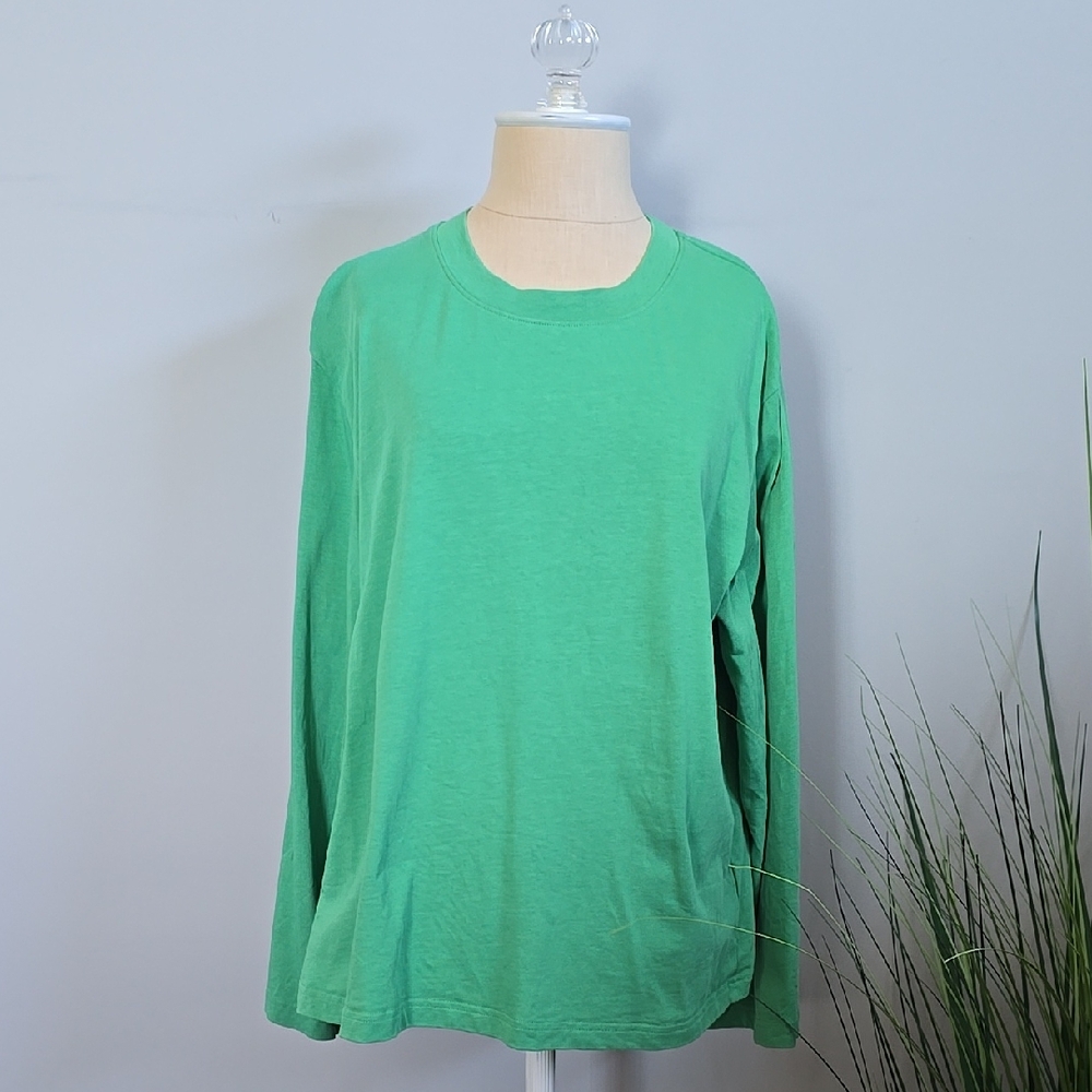COS Kelly Green Long Sleeve Top
